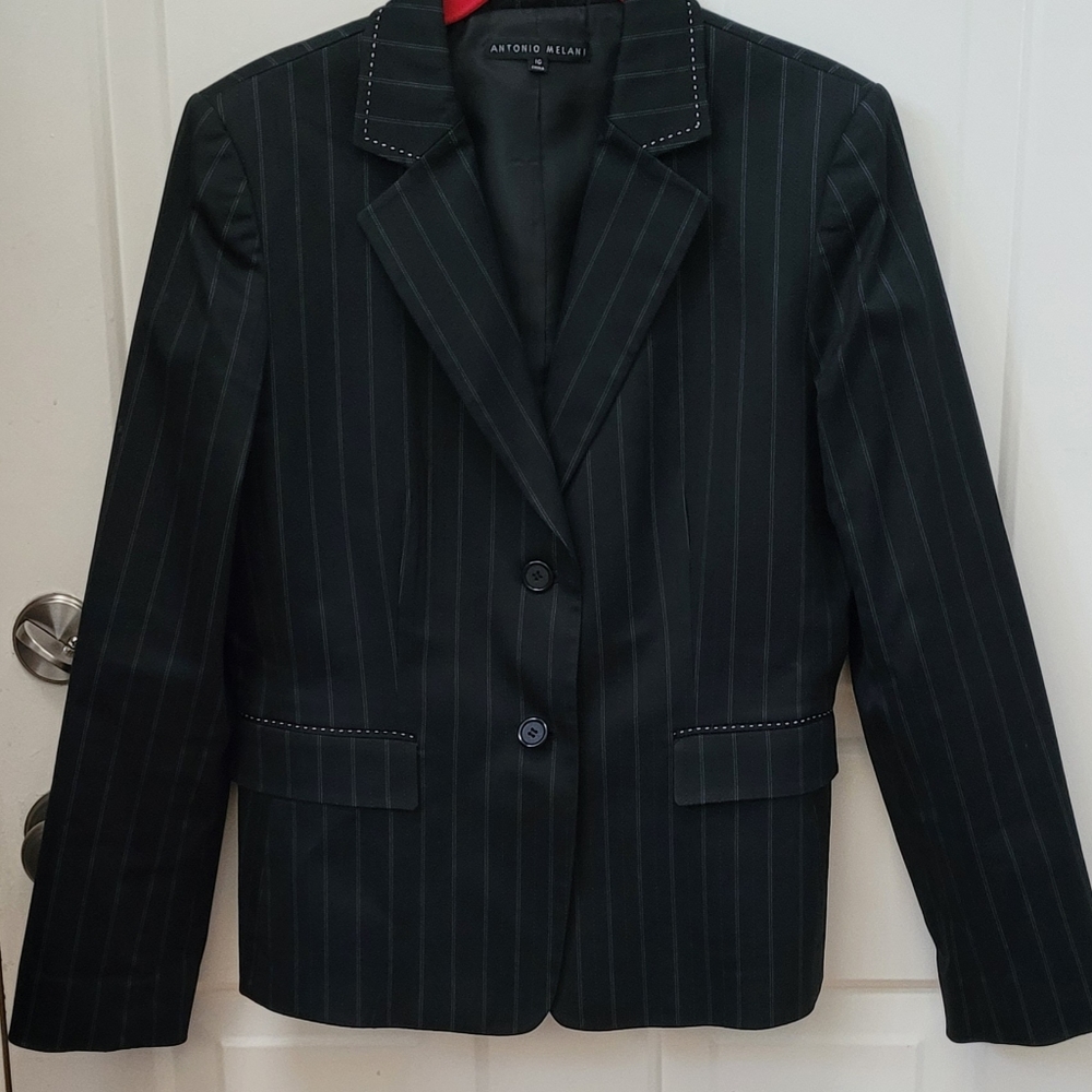 Antonio Melani Skirt and Suit Pinstriped Size 10